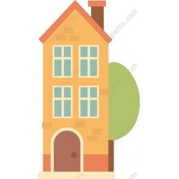Charming Residential House Clipart
