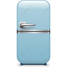 Vintage Blue Refrigerator