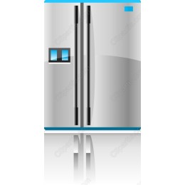 Sleek Silver Refrigerator
