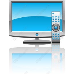 Sleek Desktop Monitor with Remote Control