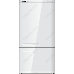 Modern Double-Door Refrigerator