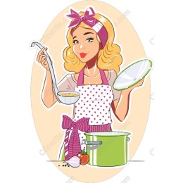 Retro Chef Lady