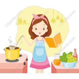 Cheerful Kitchen Cooking