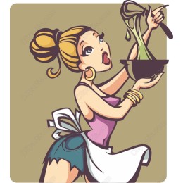 Retro Cooking Lady