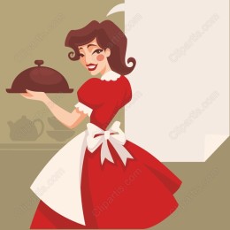 Vintage Chef Woman