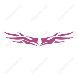 Stylized Winged Faces