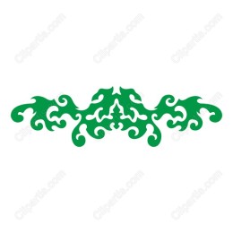 Ornamental Green Scroll
