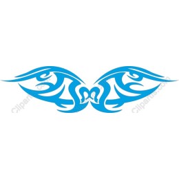 Tribal Wings in Blue