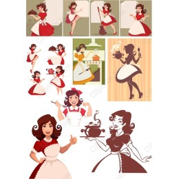 Vintage Kitchen Maid Bundle