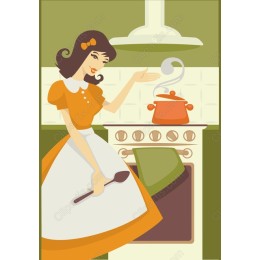 Charming Retro Kitchen Cook