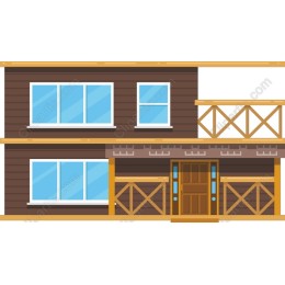 Charming Two-Story Wooden House