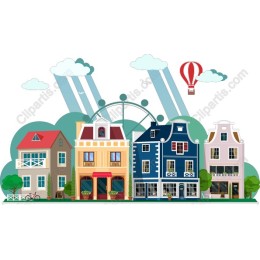 Whimsical Cityscape