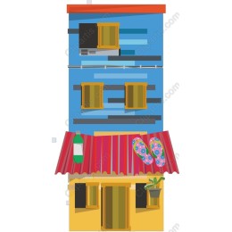 Colorful Two-Story House