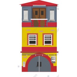 Vibrant Two-Story Urban Building