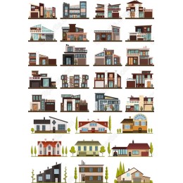  Haus Collection - Architectural Clipart Set