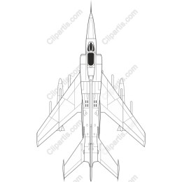 Top-Down Fighter Jet