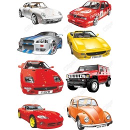 Car Clipart Bundle: Nine Iconic Vehicle