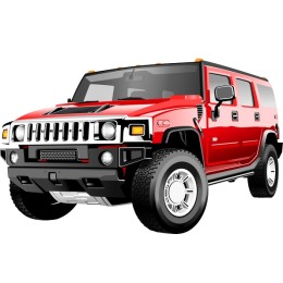 Red Hummer H2
