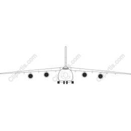 Modern Aircraft Front View