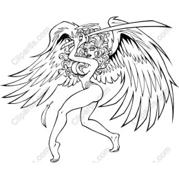 Fierce Angelic Sword Wielder