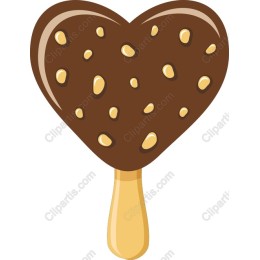 Heart-Shaped Chocolate Ice Cream