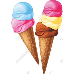 Colorful Ice Cream Cone