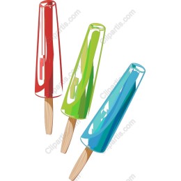 Vibrant Ice Pops Clipart
