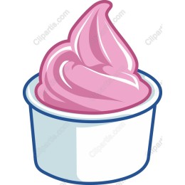 Pink Soft Serve Ice Cream