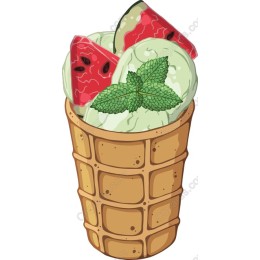 Watermelon Mint Ice Cream