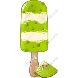Refreshing Green Ice Cream Pop