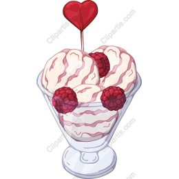Raspberry Ripple Ice Cream Sundae