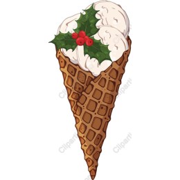 Festive Ice Cream Cone