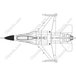 Fighter Jet - Aerial View