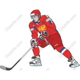 Dynamic Ice Hockey Player