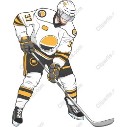 Energetic Hockey Player