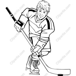 Energetic Hockey Player
