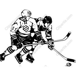 Intense Hockey Players