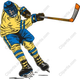 Vibrant Hockey Player