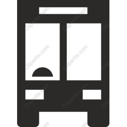 Modern Bus in and