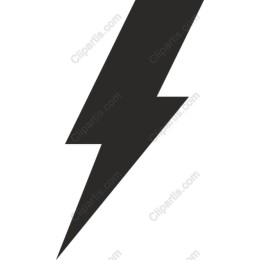 Black Lightning Bolt