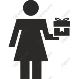 Woman Holding Gift