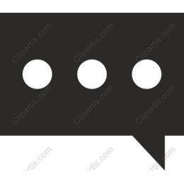 Speech Bubble with Three Dots