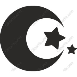 Crescent Moon and Stars