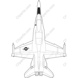 Top-Down Military Fighter Jet