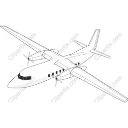 Sleek Twin-Engine Aircraft