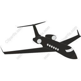 Luxury Black Private Jet