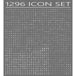 1296 Icon Set - Comprehensive Icon Collection