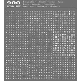 900 Icon Set - Universal Icons