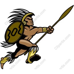 Vibrant Warrior in Motion