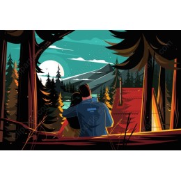 Moonlit Forest Romance